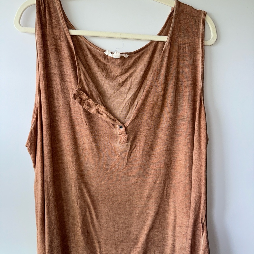 Brown Oversized Tank Top